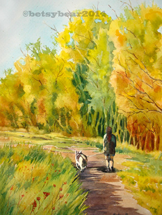 Creamer's Field Walk  watercolor