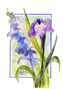 Iris & Delphinium
