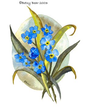 forget me not print